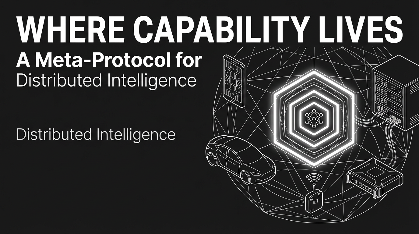 Where Capability Lives: A Meta-Protocol for Distributed Intelligence on the Trillion-Device Installed Base