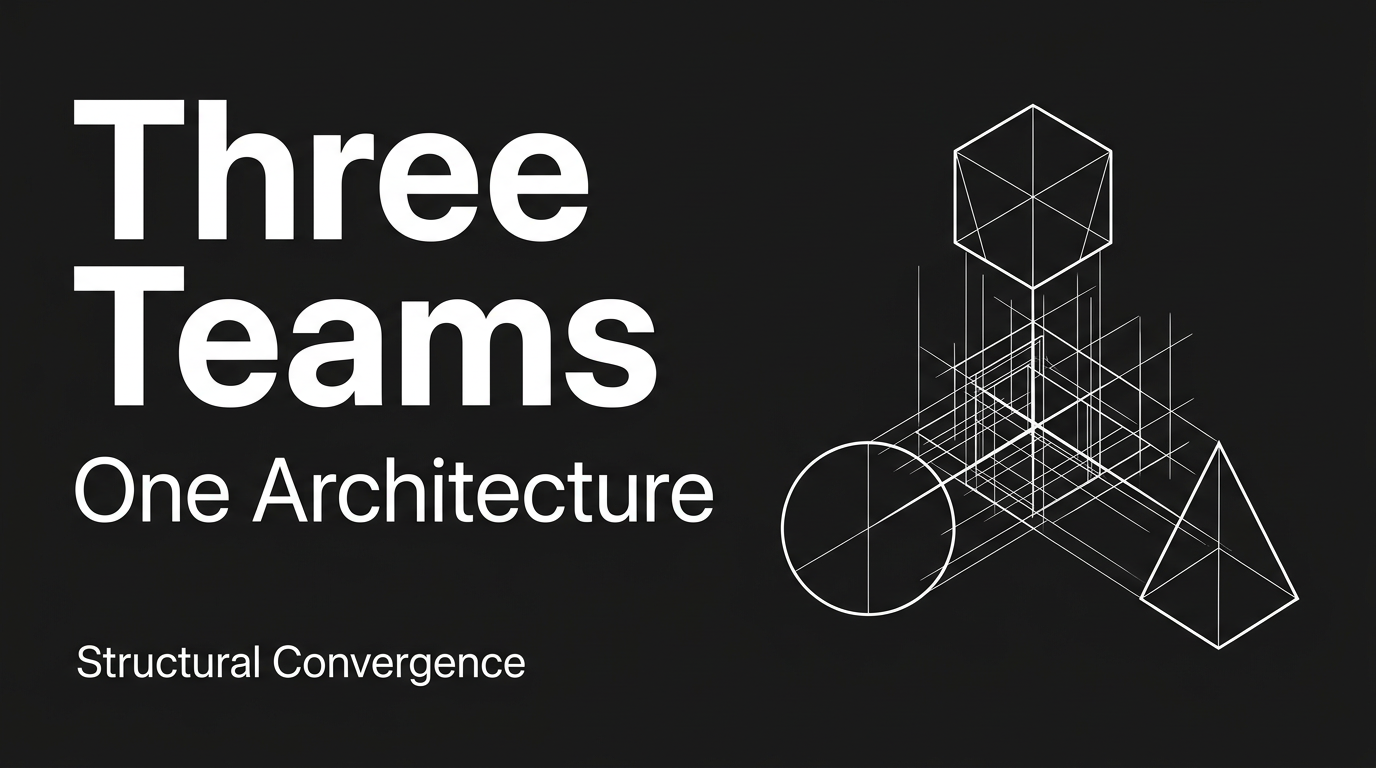 Three Teams, One Architecture: The Structural Convergence of AI Agent Frameworks