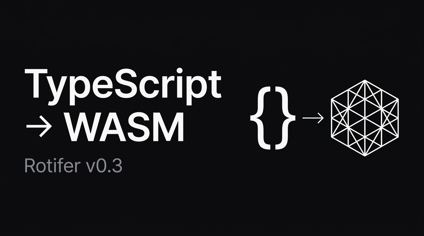 Rotifer v0.3: TypeScript → WASM Auto-Compilation