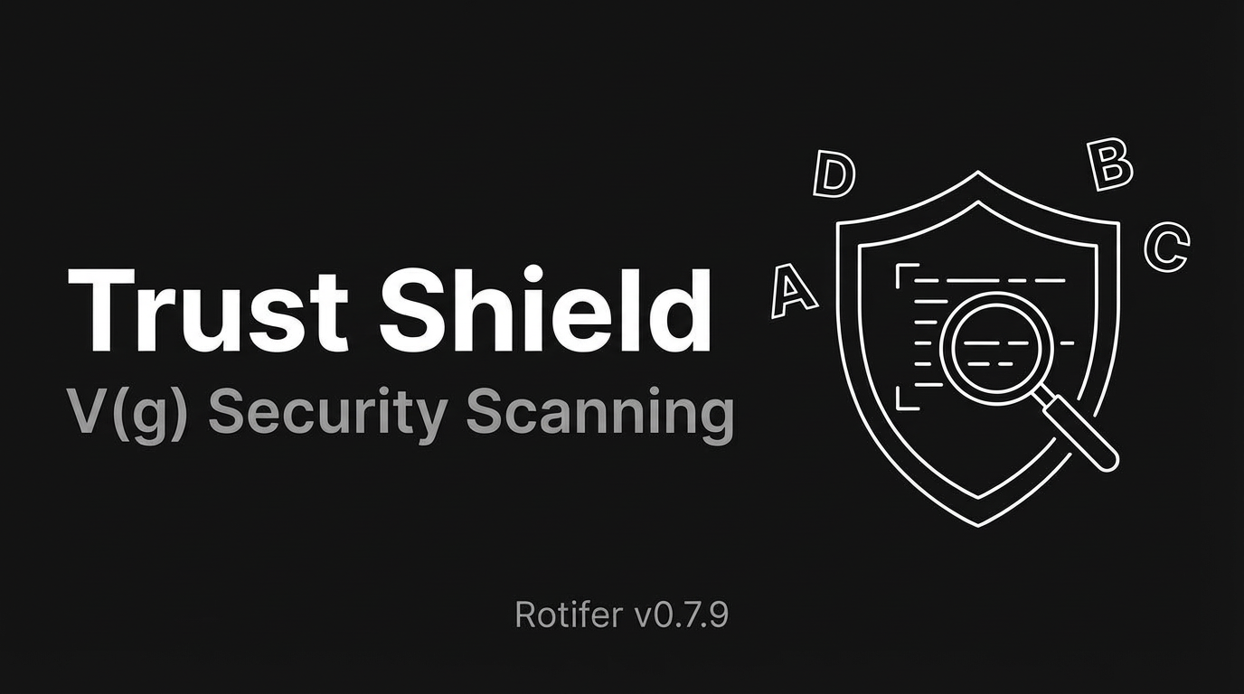 Rotifer v0.7.9: Trust Shield — Security Scanning for the AI Agent Ecosystem