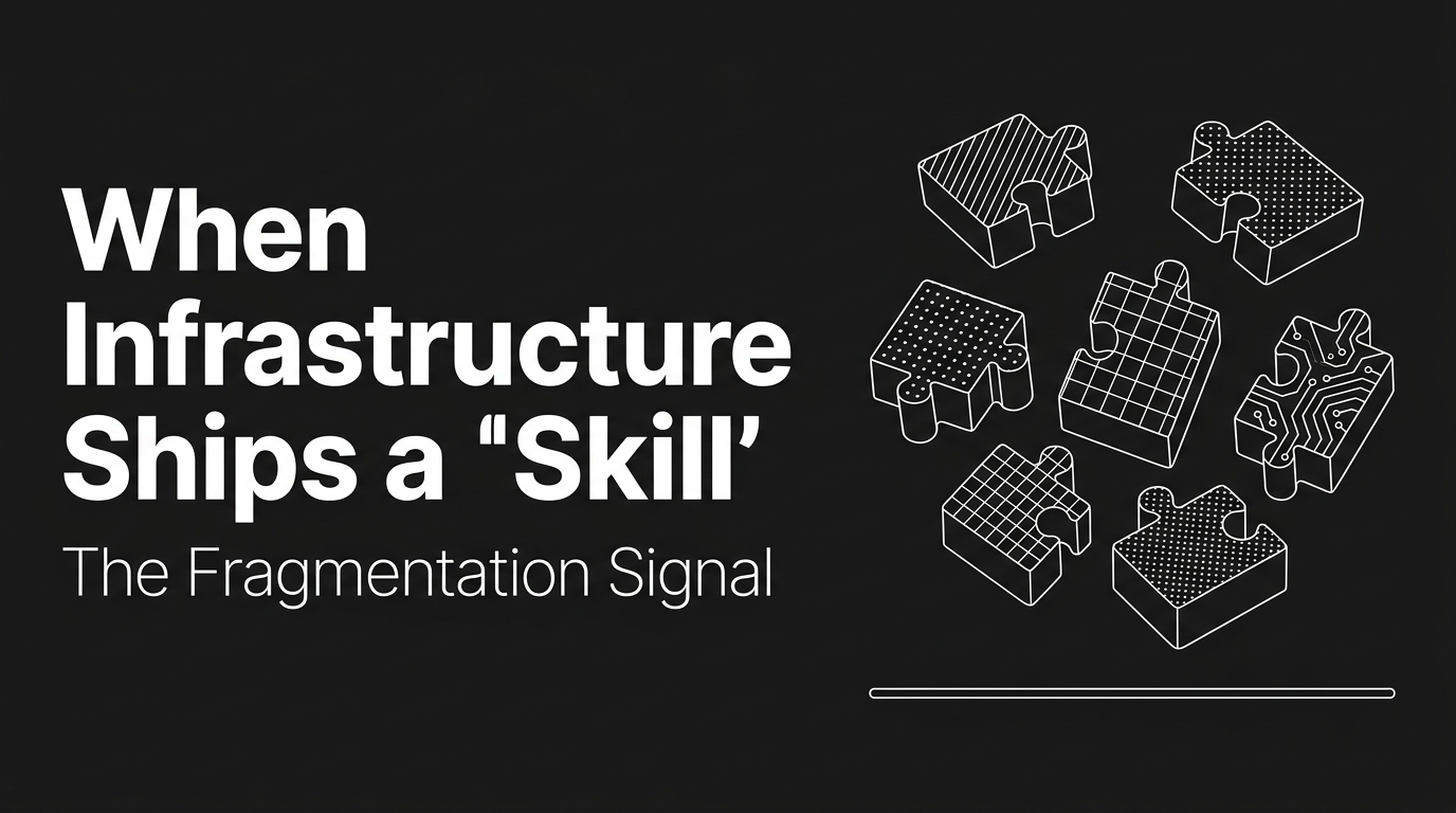 当基础设施巨头发布了一个'Skill'